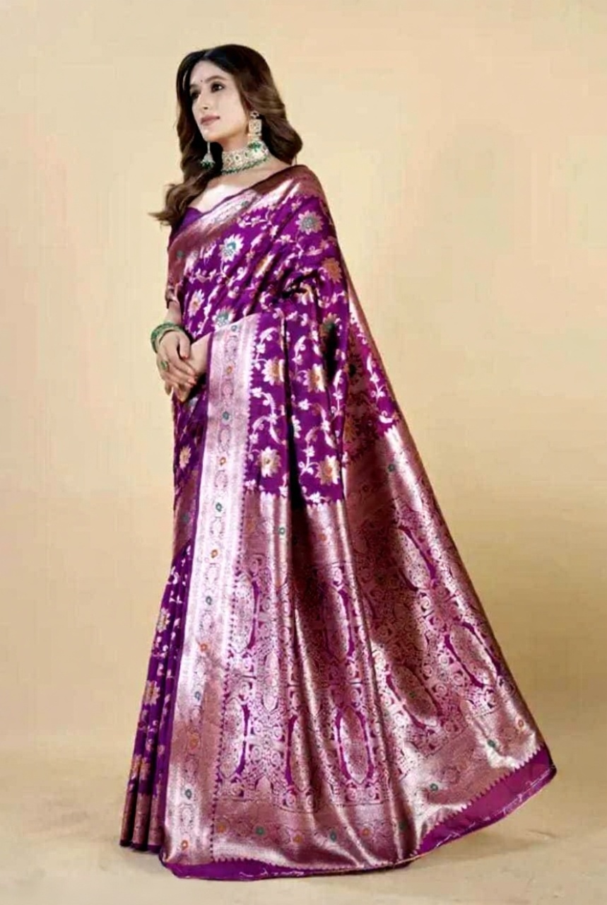 Purple Saree