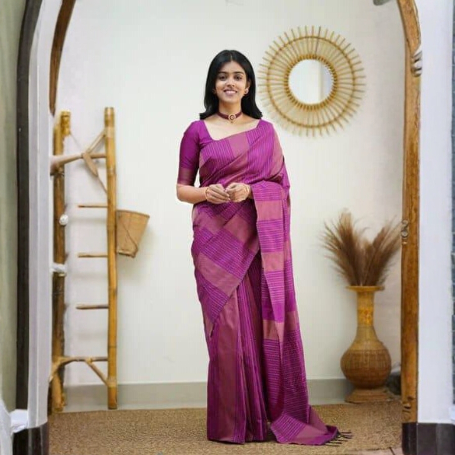 Purple Saree (Variant 2)
